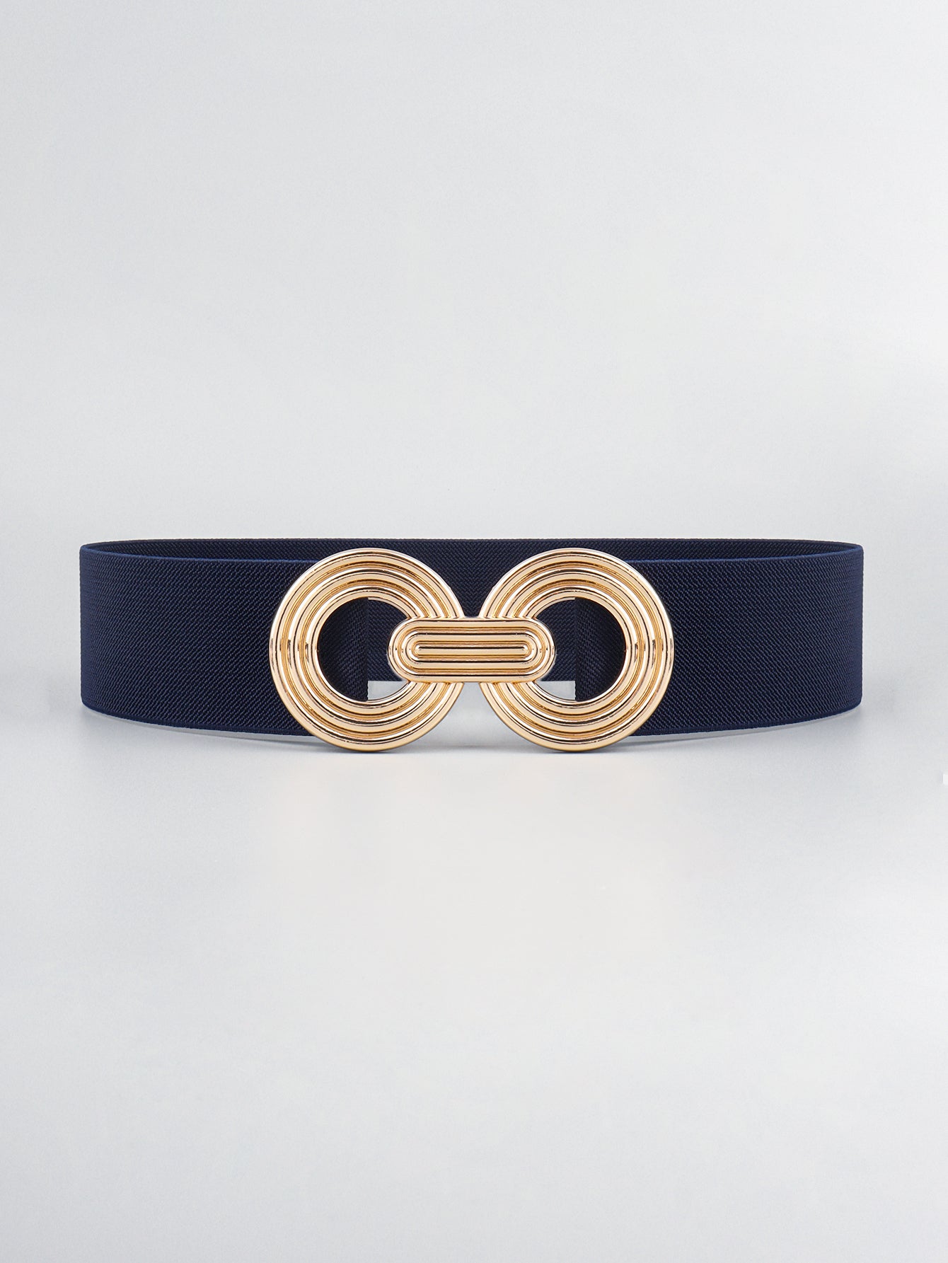 Geometric Buckle Elastic Wide Belt-Teresa&#39;s Fashionista LLC