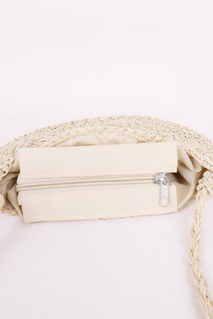 Tassel Straw Braided Strap Shoulder Bag-Teresa&#39;s Fashionista LLC