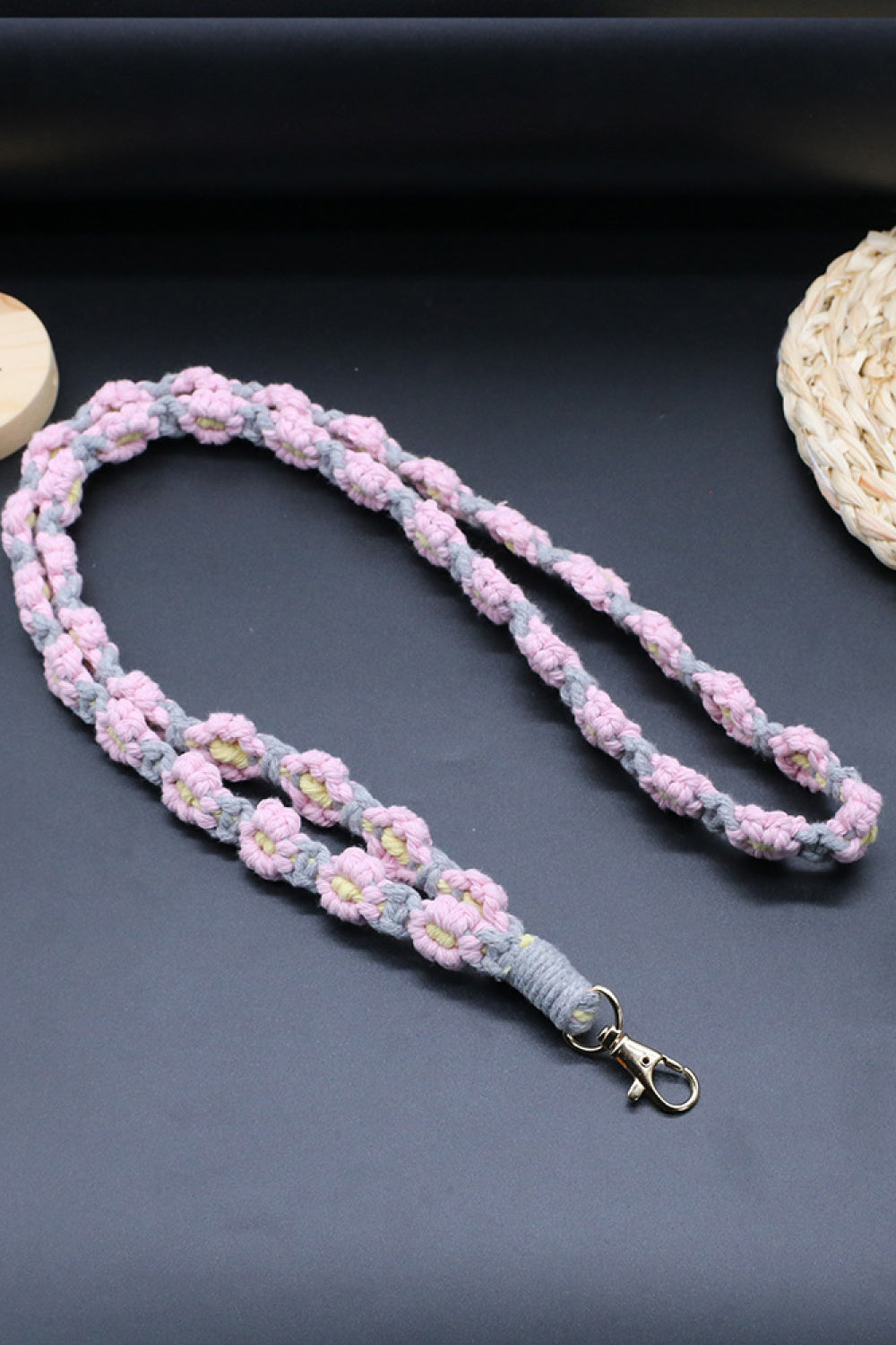 Flower Macrame Phone Lanyard-Teresa&#39;s Fashionista LLC