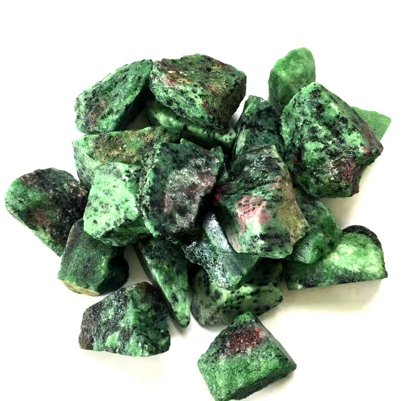 Crystal Rubble Red Green Treasure Primitive Stone About 3-5cm Mineral Specimen-Teresa&#39;s Fashionista LLC