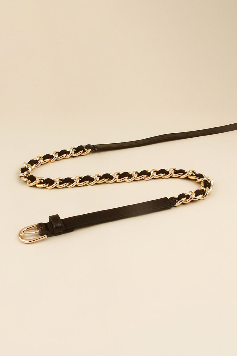 PU Chain Skinny Belt-Teresa&#39;s Fashionista LLC