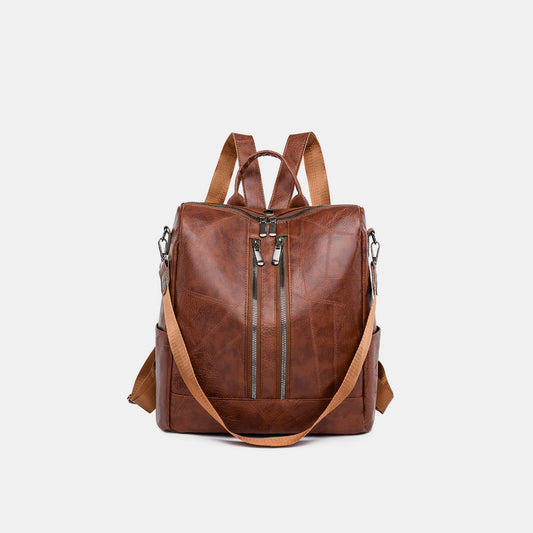 PU Leather Backpack Bag-Teresa&#39;s Fashionista LLC