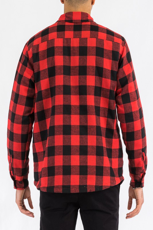 Mens Quilted Padded Flannel-Teresa&#39;s Fashionista LLC