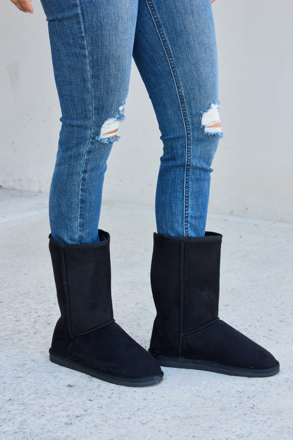 Forever Link Thermal Lined Flat Boots-Teresa&#39;s Fashionista LLC