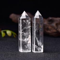 Natural Crystal Six-sided Single-pointed Column-Teresa&#39;s Fashionista LLC