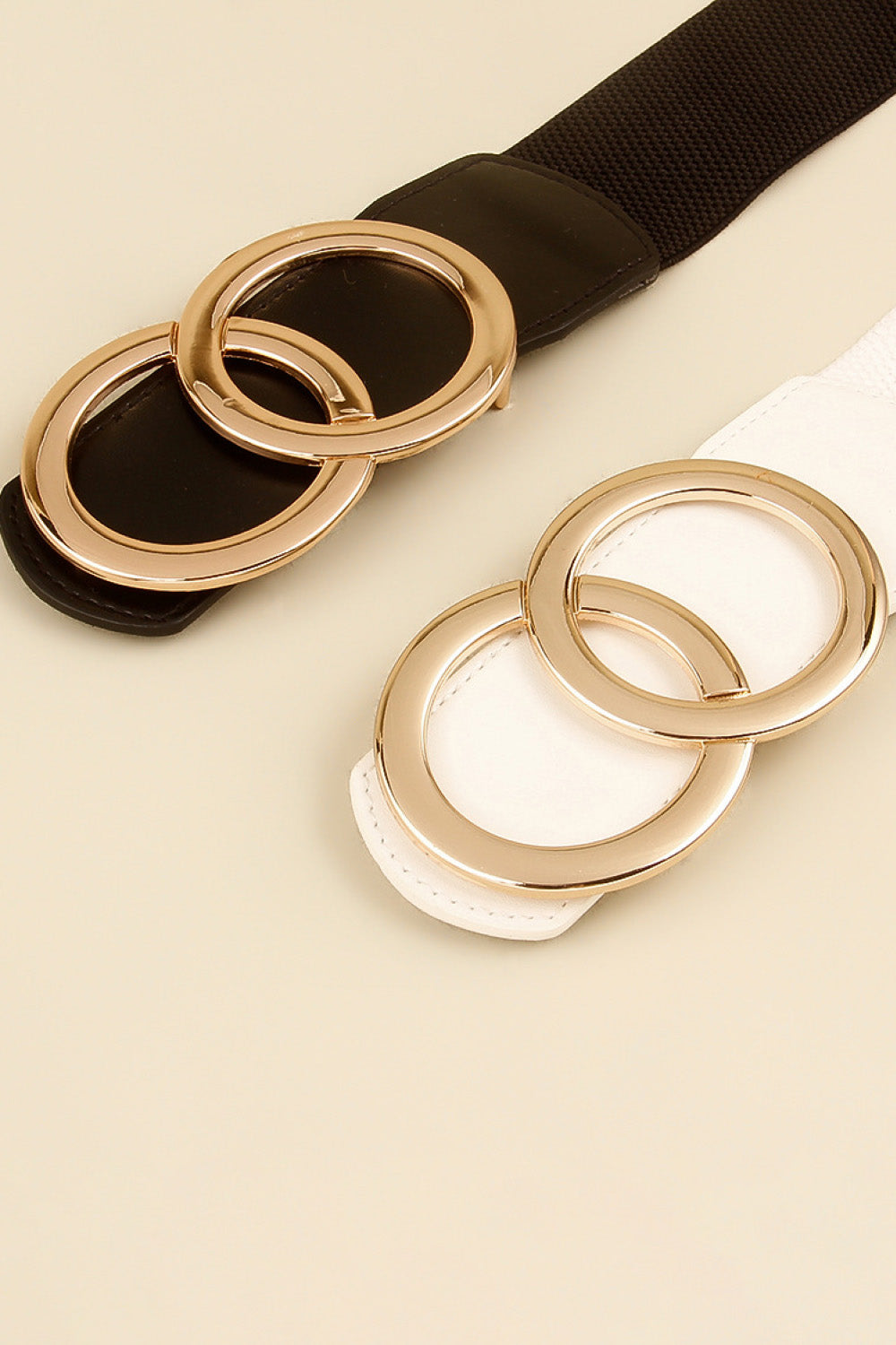 Zinc Alloy Buckle Elastic PU Belt-Teresa&#39;s Fashionista LLC