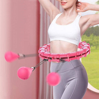 Custom Knots Weighted Hoola Fitness Hoop Smart Hula Thin Waist Weight Loss Knots Weighted Hoola Fitness Hoop Smart Hula Thin Waist Weight Loss-Teresa&#39;s Fashionista LLC