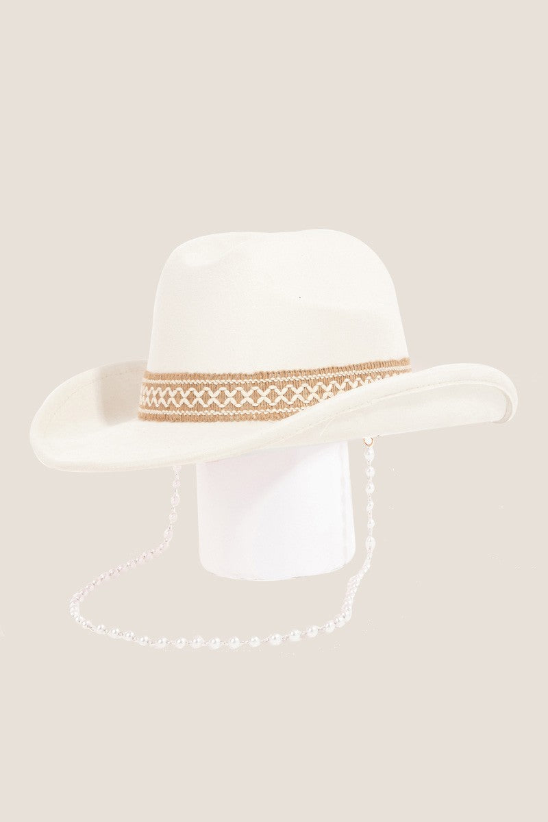 Fame Ornate Band Cowboy Hat-Teresa&#39;s Fashionista LLC