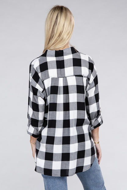 Classic Plaid Flannel Shirt-Teresa&#39;s Fashionista LLC