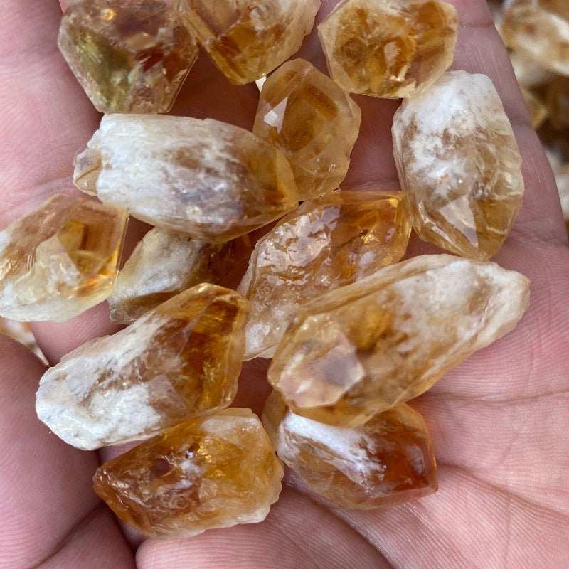 Random Rough Natural Citrine Point Quartz Crystal-Teresa&#39;s Fashionista LLC