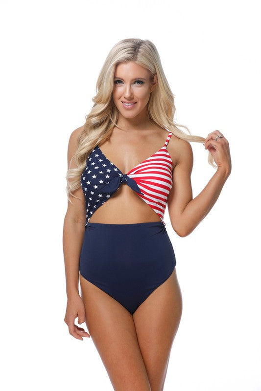 4th of july american flag one piece-Teresa&#39;s Fashionista LLC