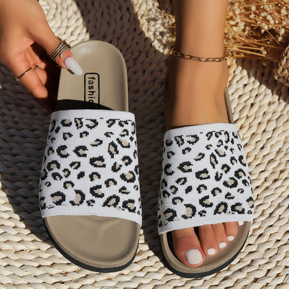 Leopard Open Toe Sandals-Teresa&#39;s Fashionista LLC