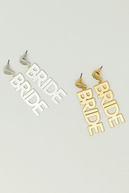 Say I Do Bride Earrings-Teresa&#39;s Fashionista LLC