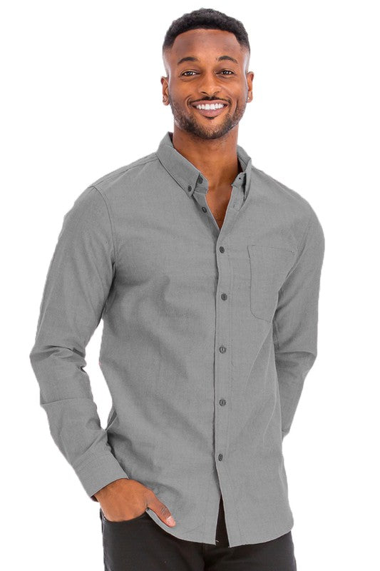 Weiv Men's Casual Long Sleeve Shirts-Teresa&#39;s Fashionista LLC