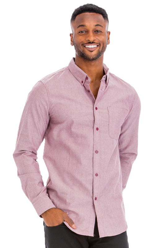 Weiv Men's Casual Long Sleeve Shirts-Teresa&#39;s Fashionista LLC