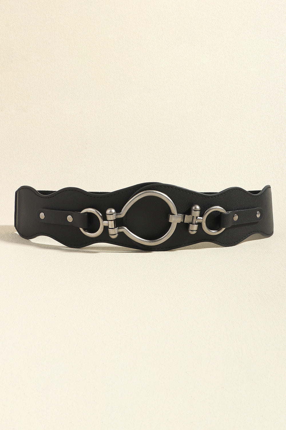 PU Leather Zinc Alloy Buckle Belt-Teresa&#39;s Fashionista LLC