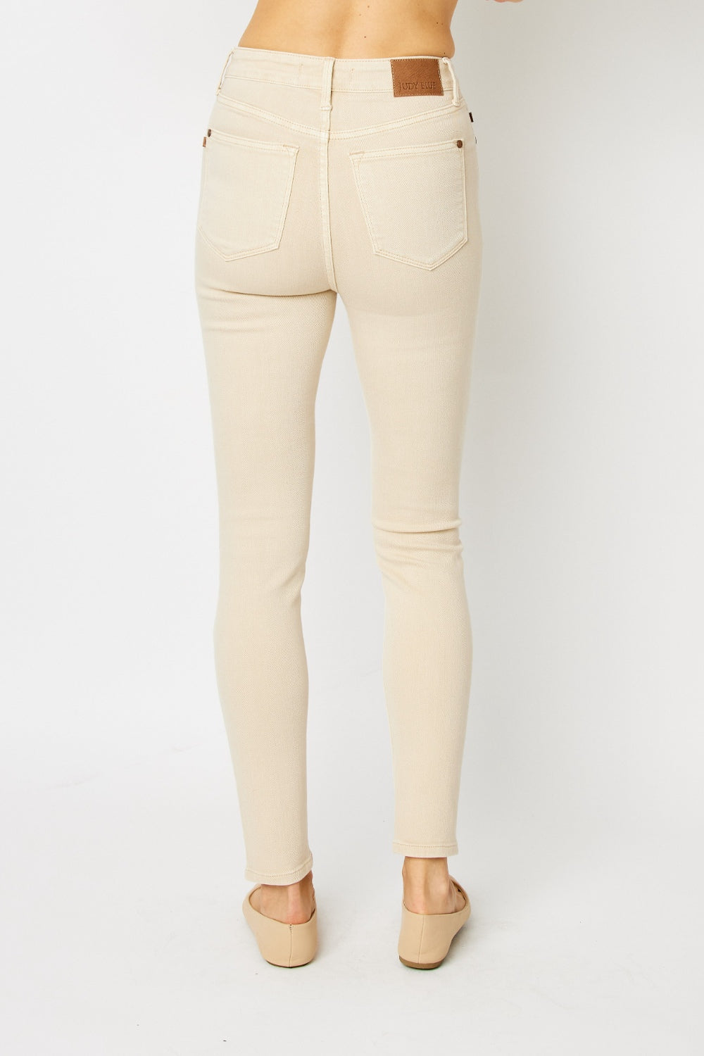 Judy Blue Full Size Garment Dyed Tummy Control Skinny Jeans-Teresa&#39;s Fashionista LLC