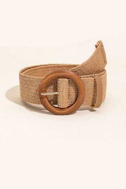 Polypropylene Woven Buckle Belt-Teresa&#39;s Fashionista LLC