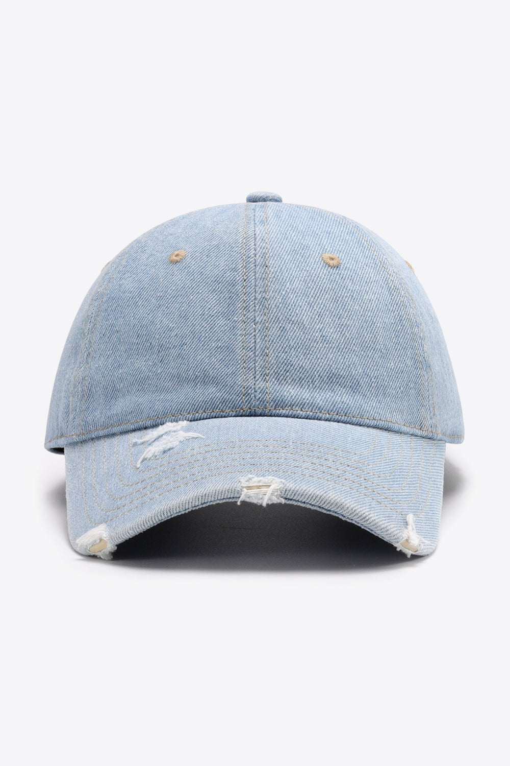 Distressed Adjustable Baseball Cap-Teresa&#39;s Fashionista LLC