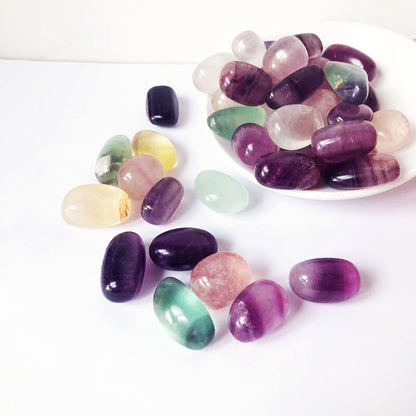 Natural Crystal Rainbow Fluorite Polishing And Polishing-Teresa&#39;s Fashionista LLC