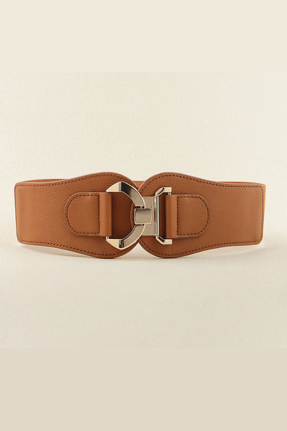 Alloy Buckle Elastic Belt-Teresa&#39;s Fashionista LLC