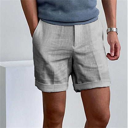 Men's Slant Pockets Pure Color Comfort Breathable Workout Shorts-Teresa&#39;s Fashionista LLC