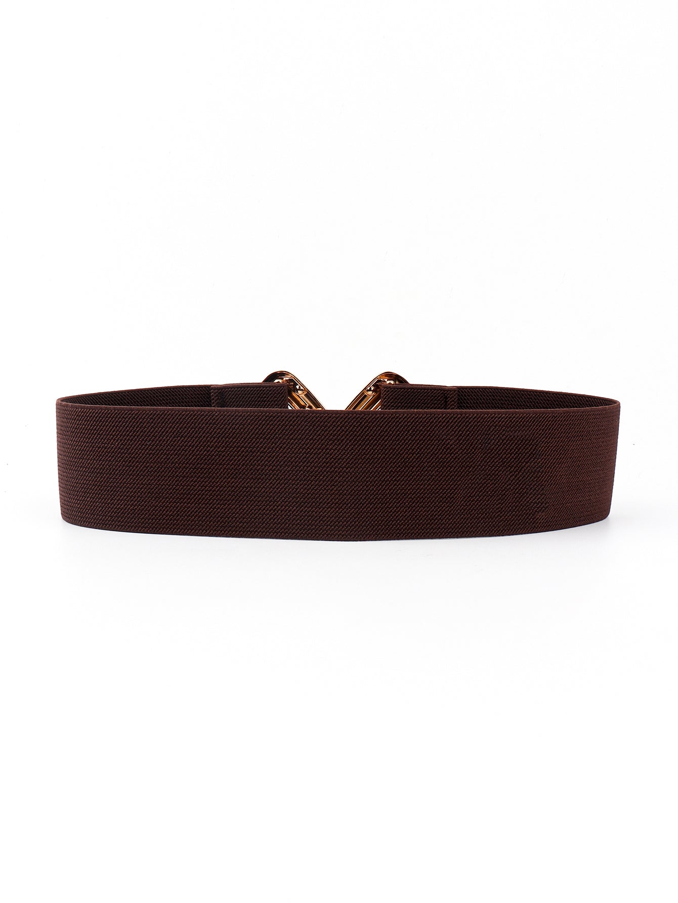 Geometric Buckle Elastic Wide Belt-Teresa&#39;s Fashionista LLC