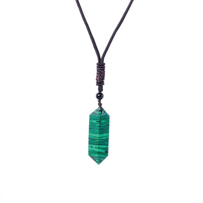 Raw Crystal Energy Stone Jewelry Pendant Necklace-Teresa&#39;s Fashionista LLC