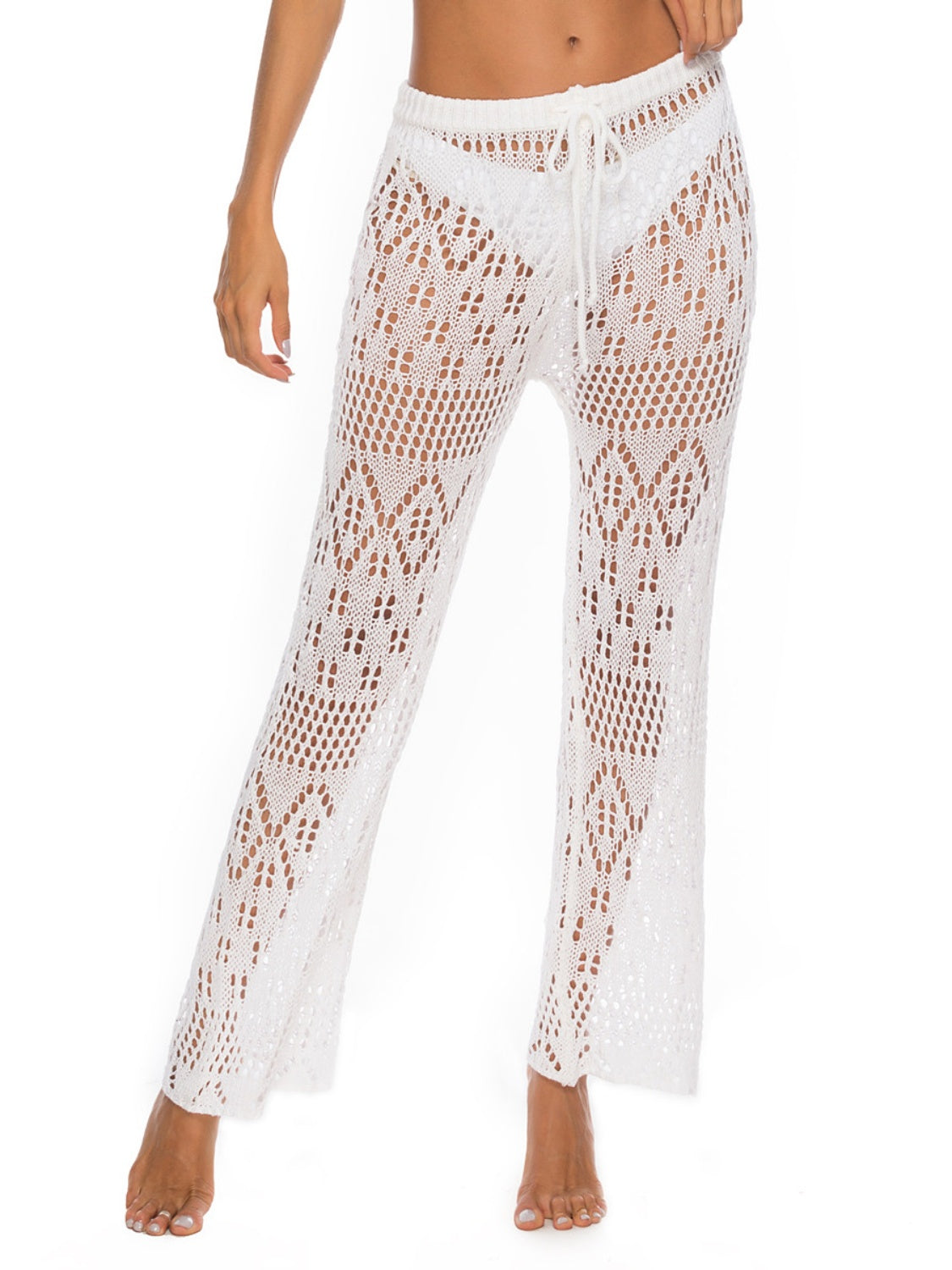 Cutout Straight Swim Pants-Teresa&#39;s Fashionista LLC