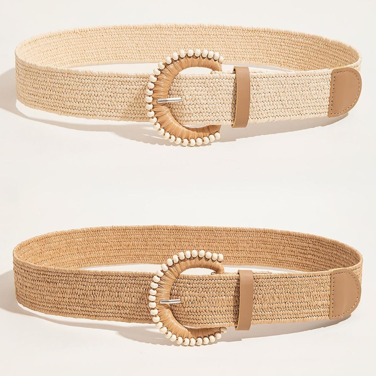 Bead Buckle Woven Belt-Teresa&#39;s Fashionista LLC