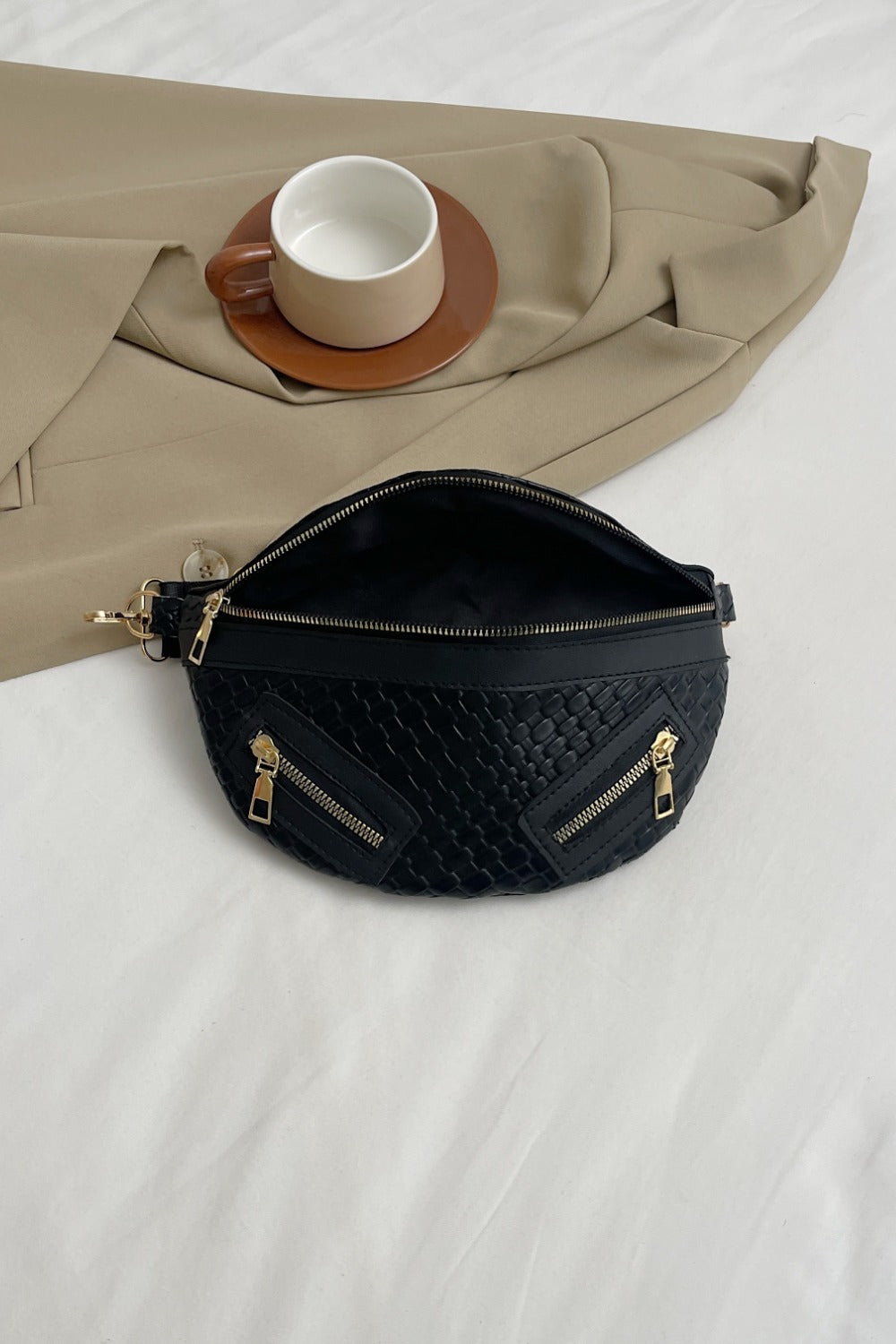 PU Leather Crossbody Bag with Coin Purse-Teresa&#39;s Fashionista LLC