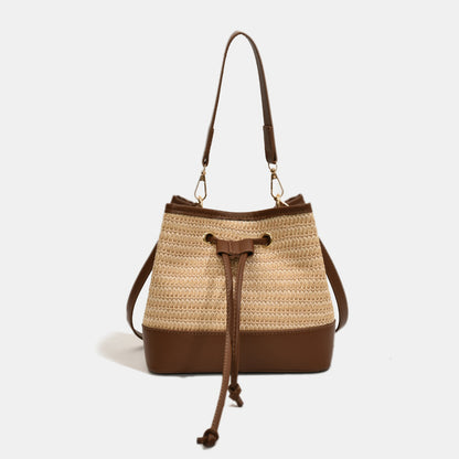 Straw Braided Shoulder Bag-Teresa&#39;s Fashionista LLC