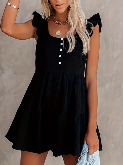 Full Size Ruffled Scoop Neck Sleeveless Romper-Teresa&#39;s Fashionista LLC