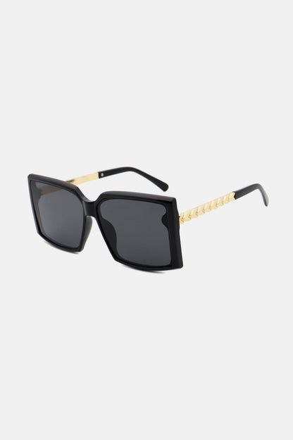 Polycarbonate Frame Square Sunglasses-Teresa&#39;s Fashionista LLC