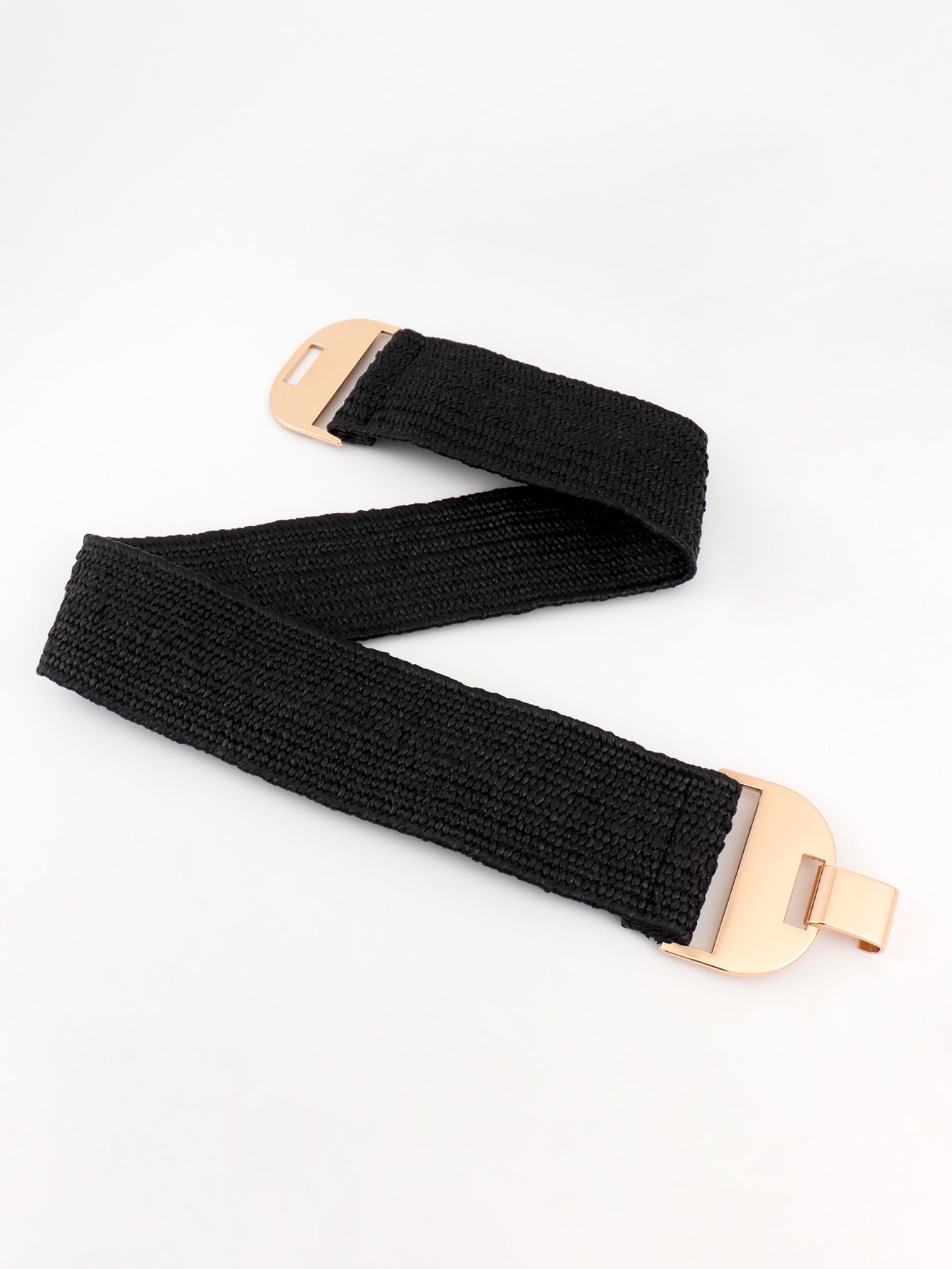 Alloy Buckle Elastic Belt-Teresa&#39;s Fashionista LLC