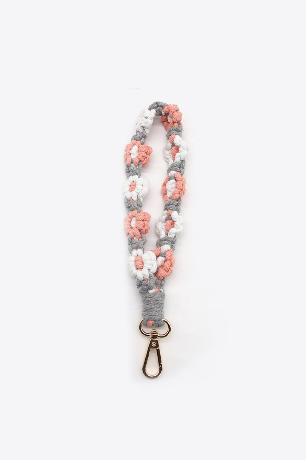 Assorted 4-Piece Macrame Flower Keychain-Teresa&#39;s Fashionista LLC