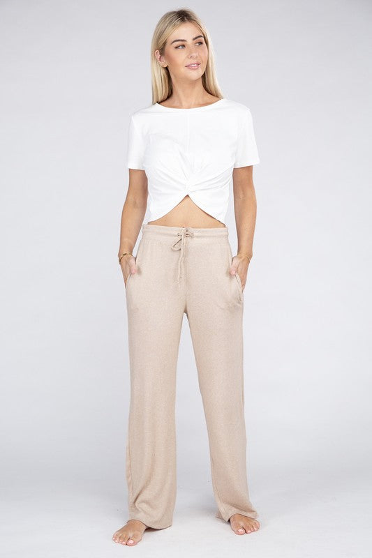 Cozy Terry Lounge Pants-Teresa&#39;s Fashionista LLC