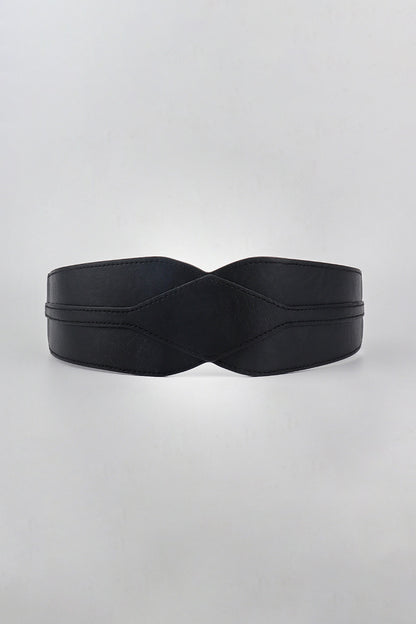 Elastic Wide PU Belt-Teresa&#39;s Fashionista LLC