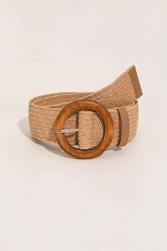 Polypropylene Woven Round Buckle Belt-Teresa&#39;s Fashionista LLC