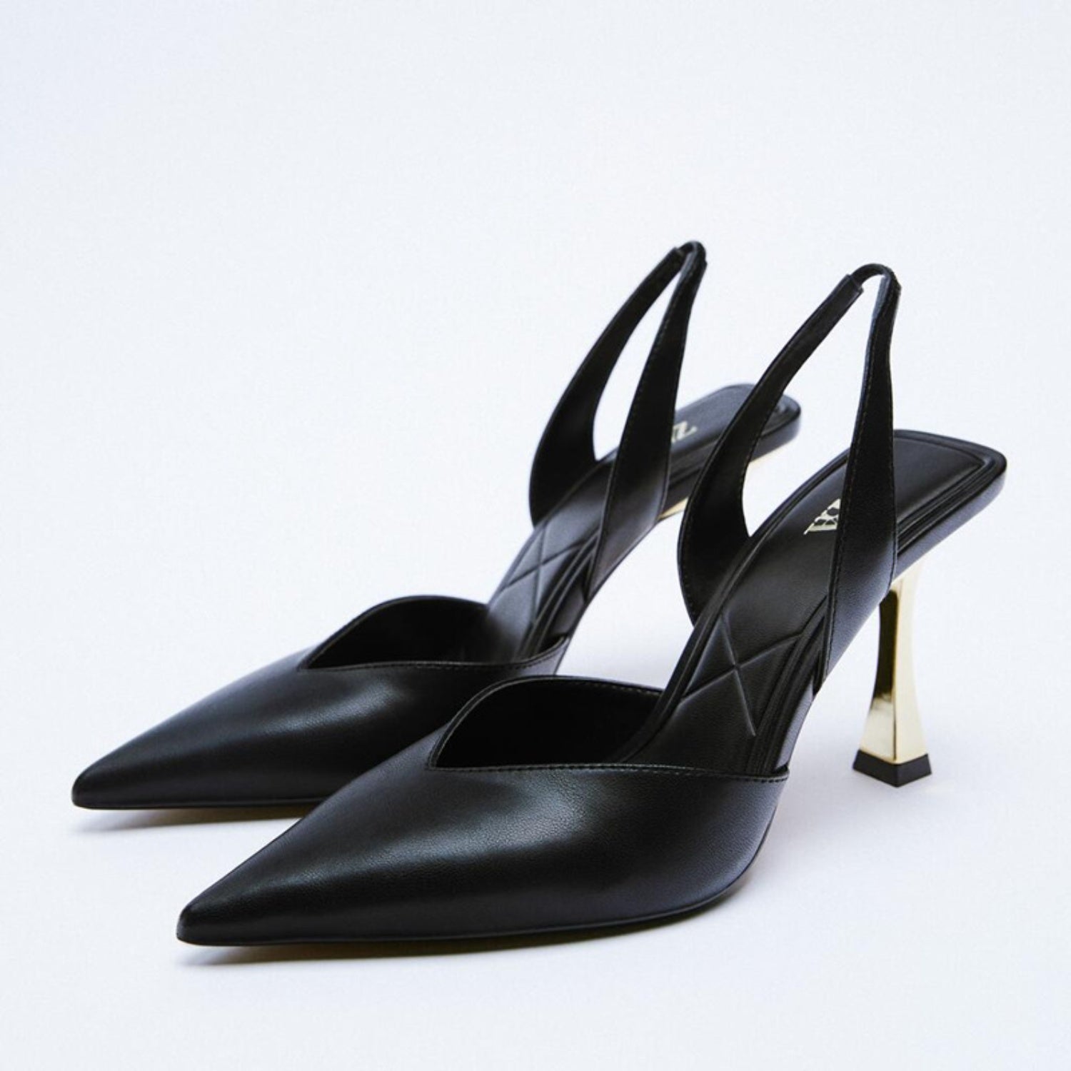 PU Leather Point Toe Stiletto Heel Pumps-Teresa&#39;s Fashionista LLC