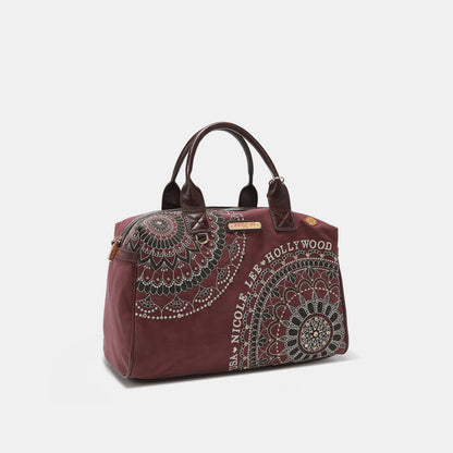 Nicole Lee USA rhinestone Decor Boston Bag-Teresa&#39;s Fashionista LLC