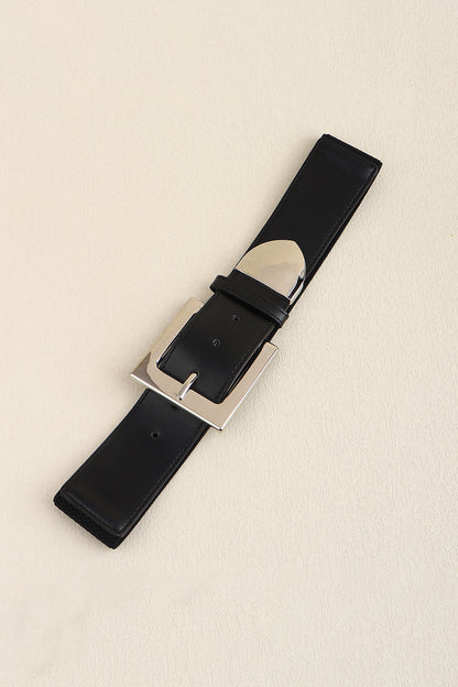 Zinc Alloy Buckle PU Leather Belt-Teresa&#39;s Fashionista LLC