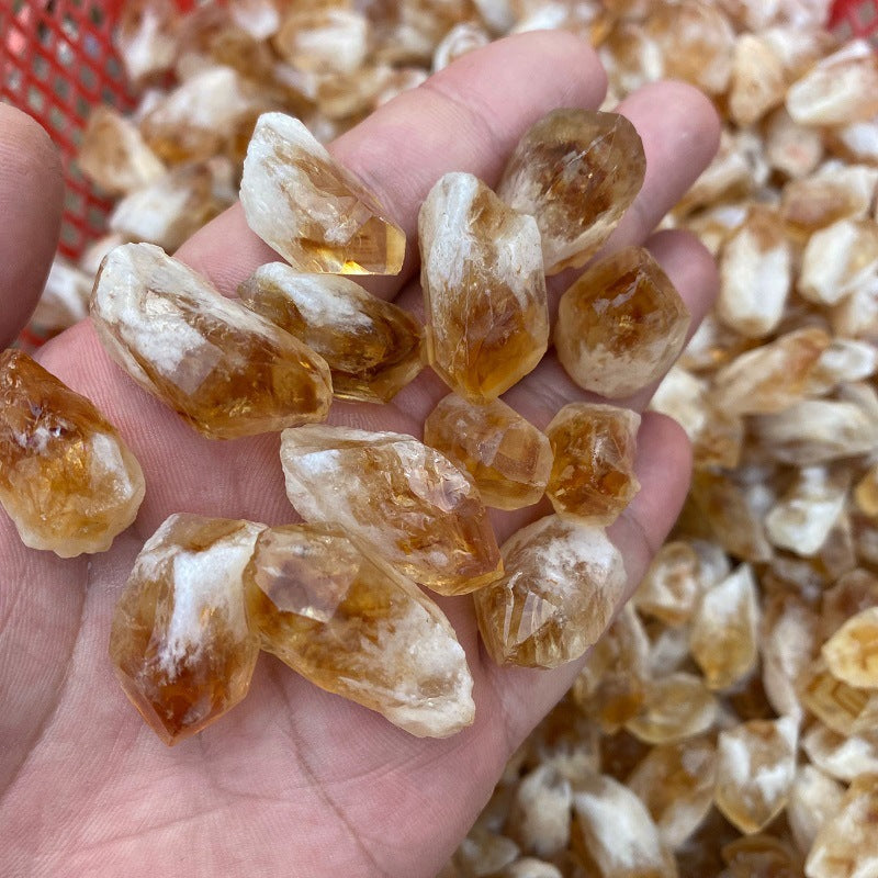 Random Rough Natural Citrine Point Quartz Crystal-Teresa&#39;s Fashionista LLC