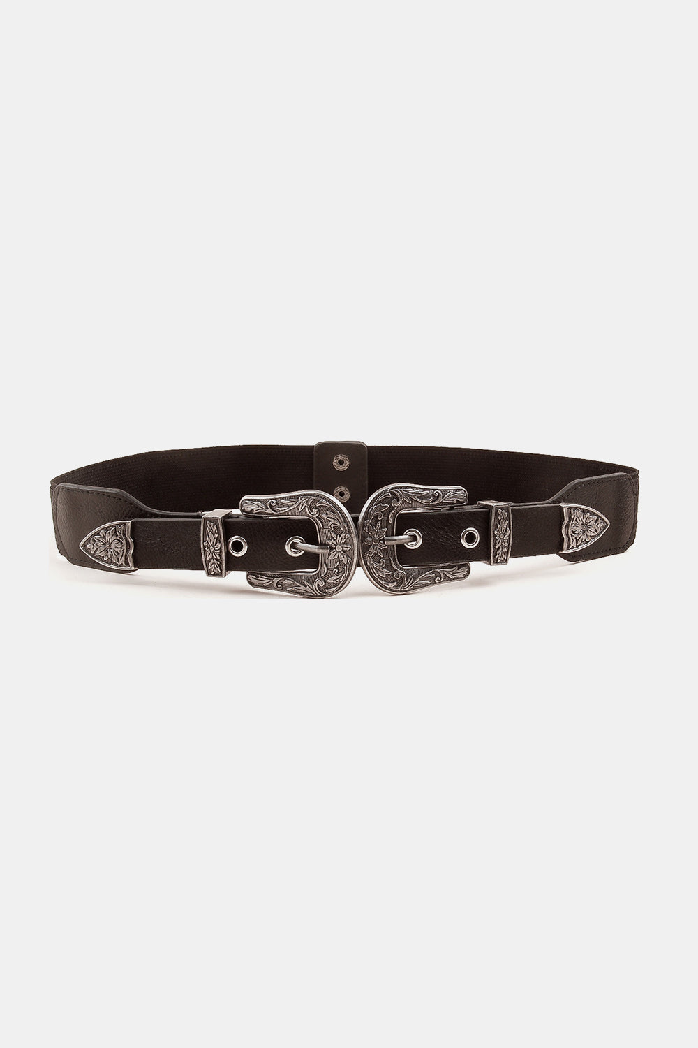 Symmetrical Zinc Alloy Buckle PU Leather Belt-Teresa&#39;s Fashionista LLC