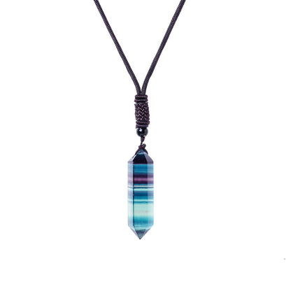 Raw Crystal Energy Stone Jewelry Pendant Necklace-Teresa&#39;s Fashionista LLC