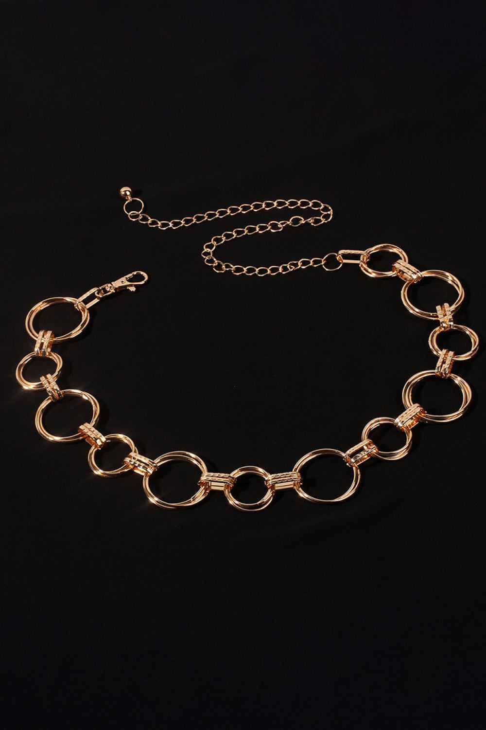 Alloy Chain Circle Shape Belt-Teresa&#39;s Fashionista LLC