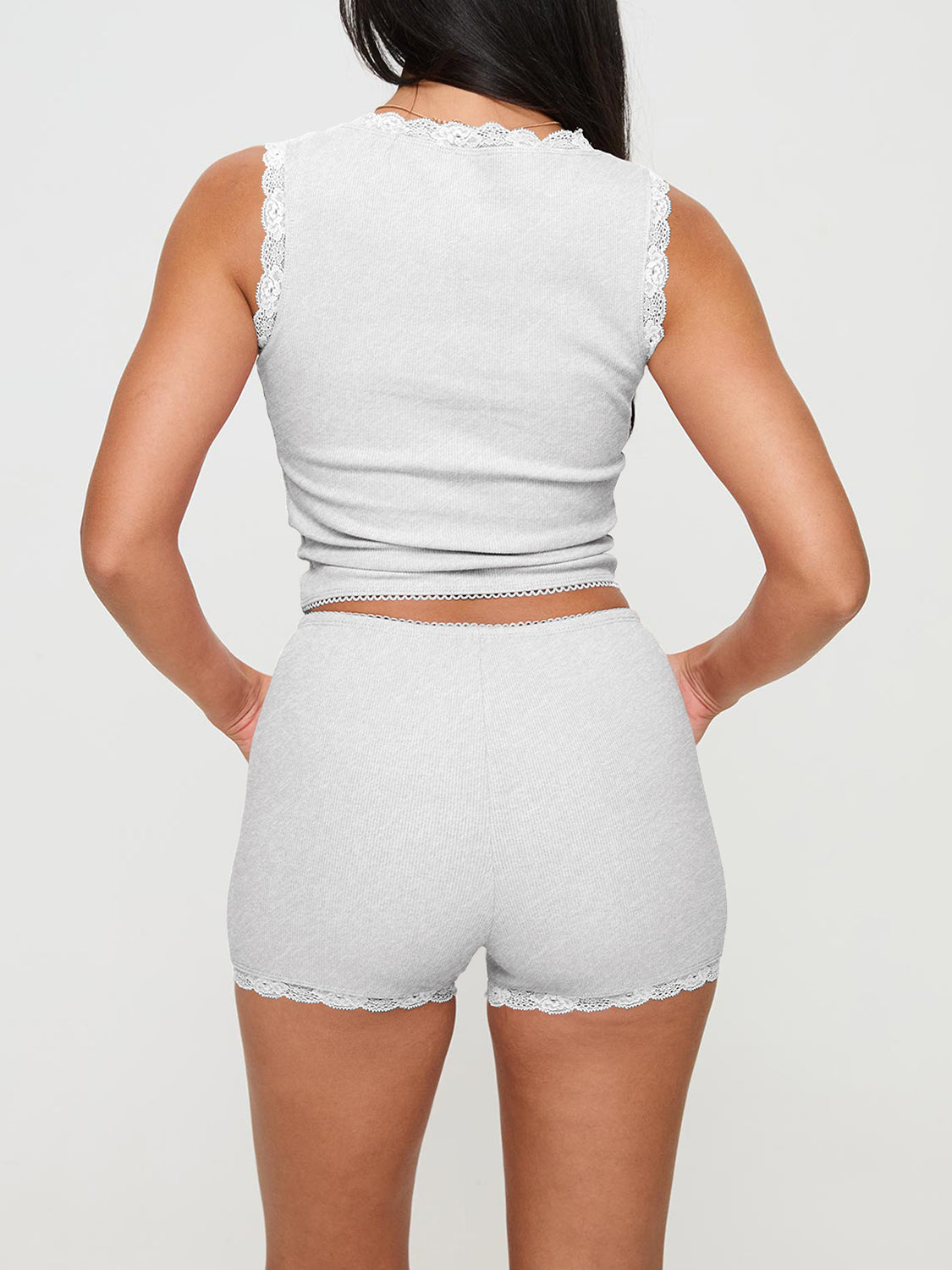 Scoop Neck Wide Strap Top and Shorts Set-Teresa&#39;s Fashionista LLC