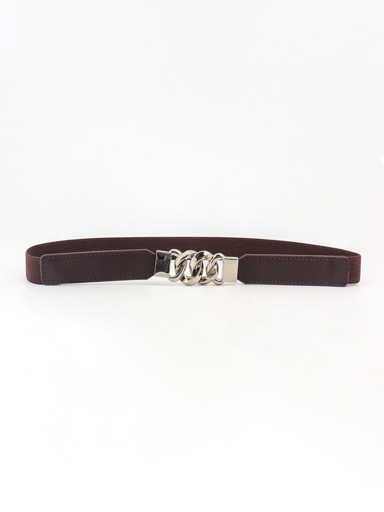 Zinc Alloy Buckle Elastic PU Belt-Teresa&#39;s Fashionista LLC