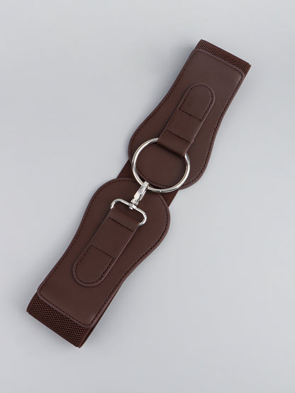 PU Elastic Wide Belt-Teresa&#39;s Fashionista LLC