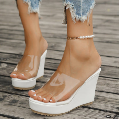 Open Toe Wedge Sandals-Teresa&#39;s Fashionista LLC